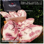 Beef BRISKET PE (Point End) WAGYU TOKUSEN mbs <=5 aged whole cut FROZEN 6-7 kg (price/kg)